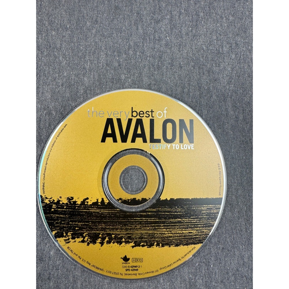 The Very Best of‎ Avalon Testify to Love CD Sparrow Records HDCD 724354294921